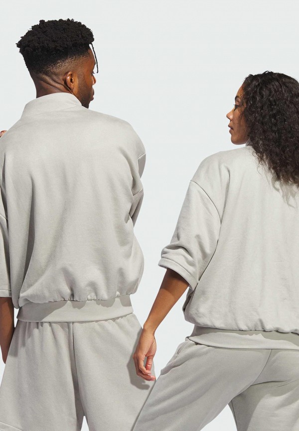 adidas Олимпийка - Basketball Sueded 3/4 Half-Zip - фото 2