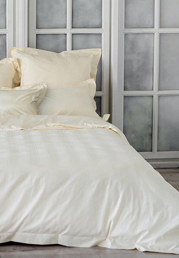 Bellehome Постельное белье Семейное - Винсент Cream, страйп-сатин 400 TC - фото 2