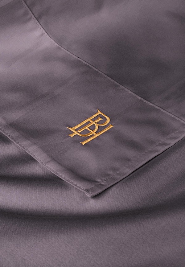 Bellehome Постельное белье Семейное - Винсент Chocolate, страйп-сатин 400 TC - фото 4