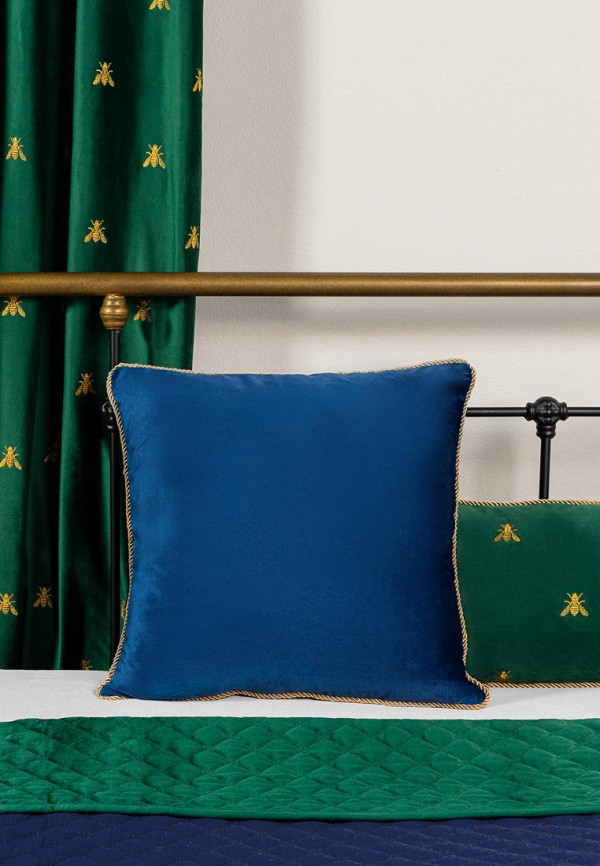 Moroshka Подушка декоративная - бархатная с золотым кантом Zolotoy Roy 50х50 см - фото 3