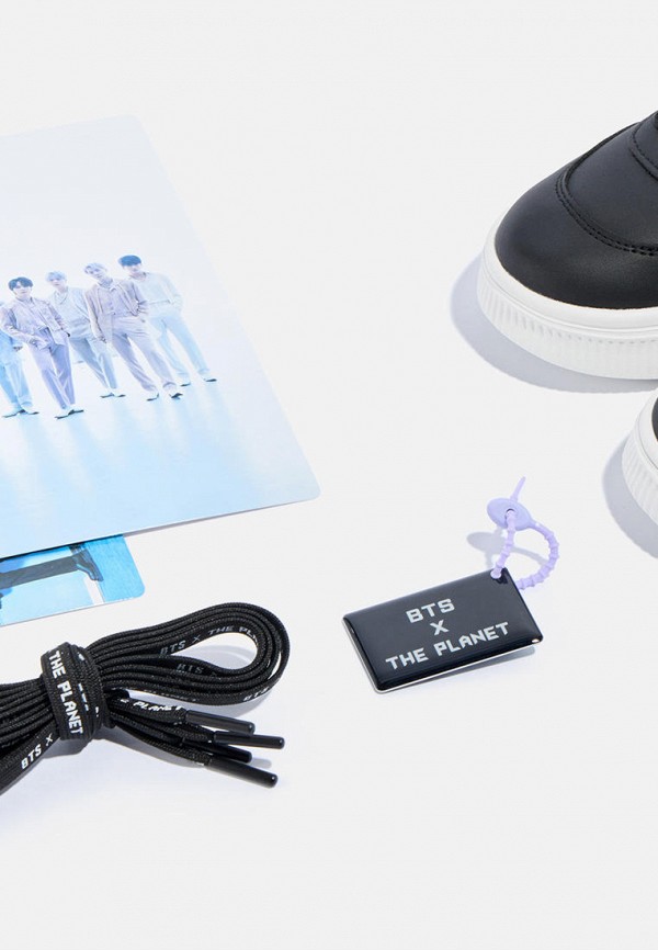 Кроссовки BTS X THE PLANET SOFT BLACK, цвет: черный, MP002XU026L4