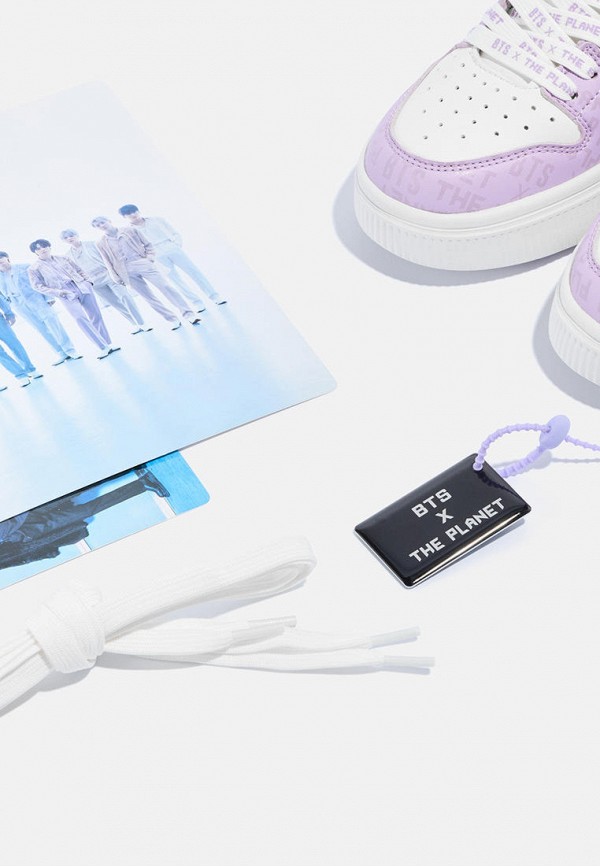 Кроссовки BTS X THE PLANET CASUAL VIOLET, цвет: сиреневый