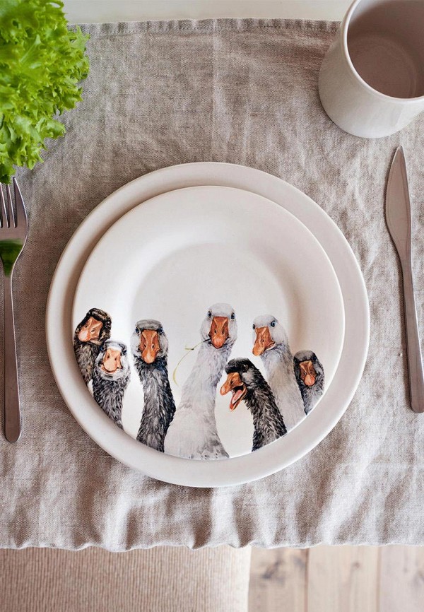 Счастье в мелочах Тарелка - "Гуси", 20 см - фото 2