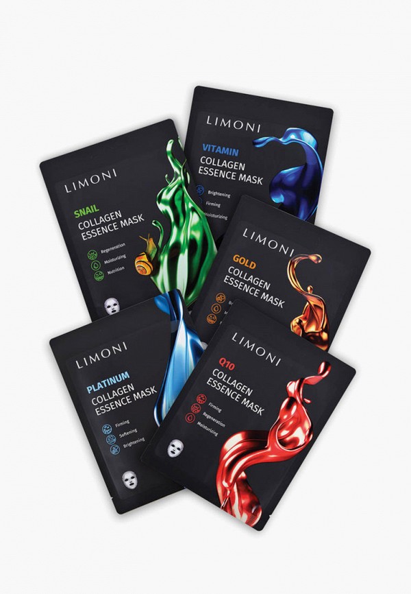 Limoni Маски для лица 5 шт. - с коллагеном 5 шт. - фото 1