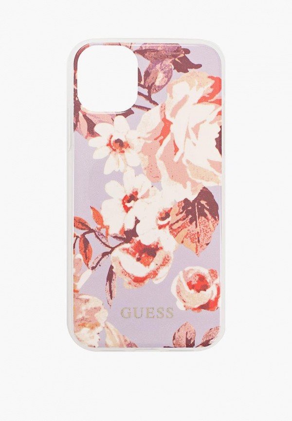 Guess Чехол для iPhone - 11, Flower TPU/PC Shiny N.2 Lilac - фото 1