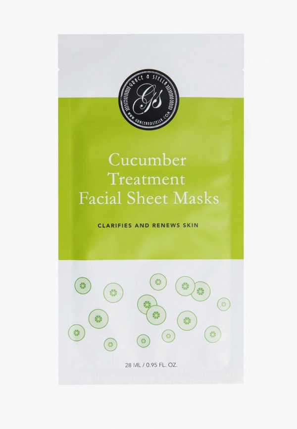 Grace and Stella Маски для лица 6 шт. - с экстрактом огурца и алоэ, 6 шт. - фото 2