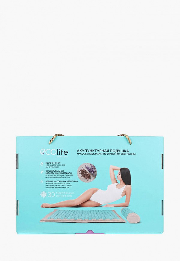 Gezatone Массажер для тела - коврик акупунктурный 72х42 см фиолетовый EcoLife - фото 4