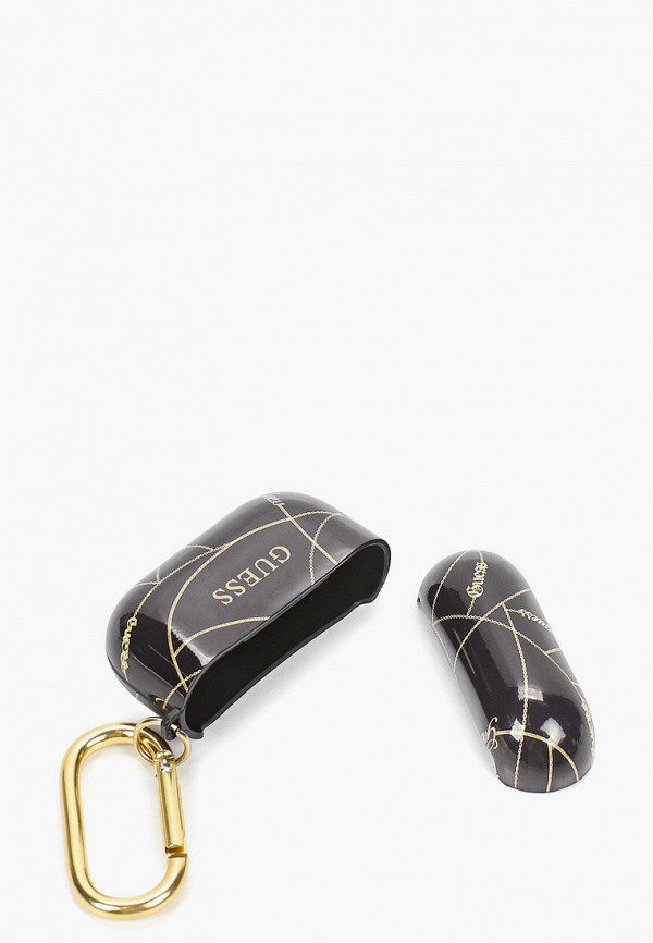 Guess Чехол для наушников - Airpods Pro, TPU case with ring Chain Black - фото 2