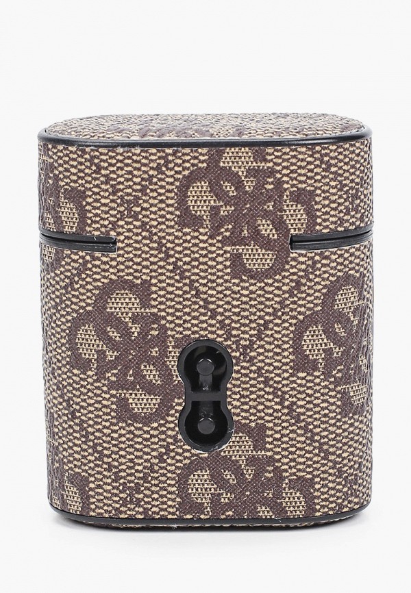 Guess Чехол для наушников - Airpods, Airpods 2 leather case with metal logo Brown - фото 2