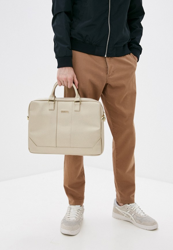 Guess Сумка - для ноутбуков 15" Saffiano Bag Beige - фото 4
