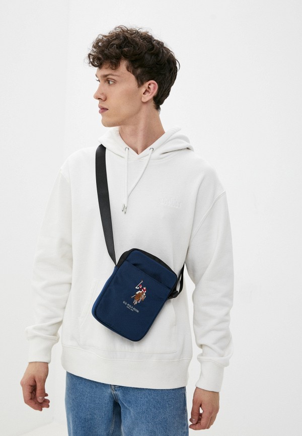 U.S. Polo Assn. Сумка - 8" Tablet Bag Double horse Navy - фото 3