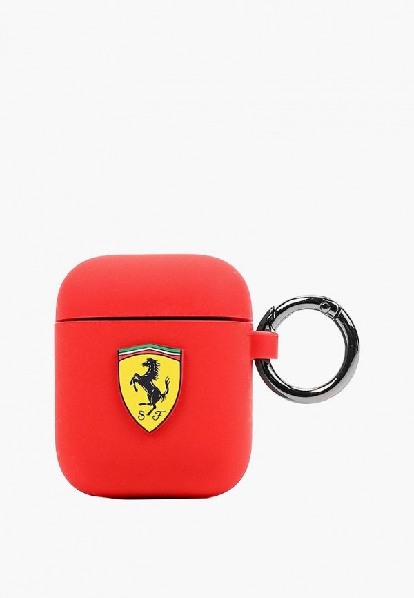 Ferrari Чехол для наушников - Airpods, Silicone case with ring Red - фото 1