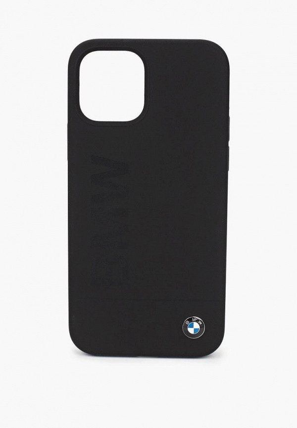 BMW Чехол для iPhone - 12/12 Pro (6.1), Signature Liquid silicone Laser logo Black - фото 1