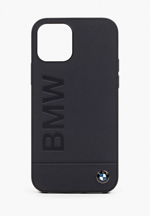 BMW Чехол для iPhone - 12/12 Pro (6.1), Signature Genuine leather Logo imprint Navy - фото 1
