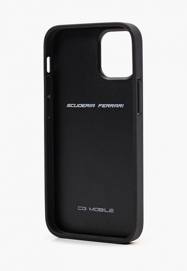 Ferrari Чехол для iPhone - 12 mini (5.4), Off-Track Genuine leather Stitched stipe Red - фото 2