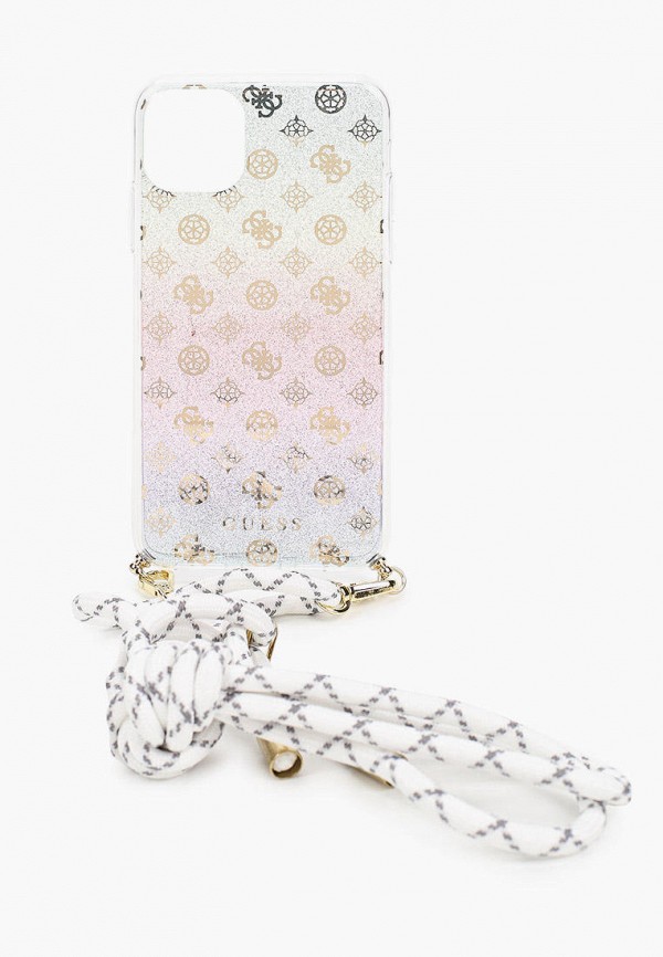 Guess Чехол для iPhone - 11 Pro Max, 4G Cord collection PC/TPU Iridescent multicolor - фото 1