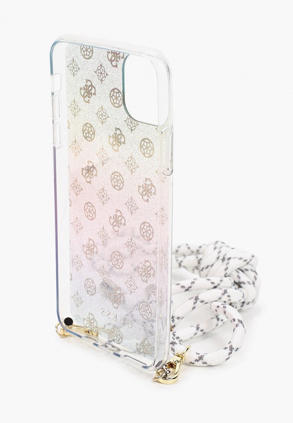 Guess Чехол для iPhone - 11 Pro Max, 4G Cord collection PC/TPU Iridescent multicolor - фото 2