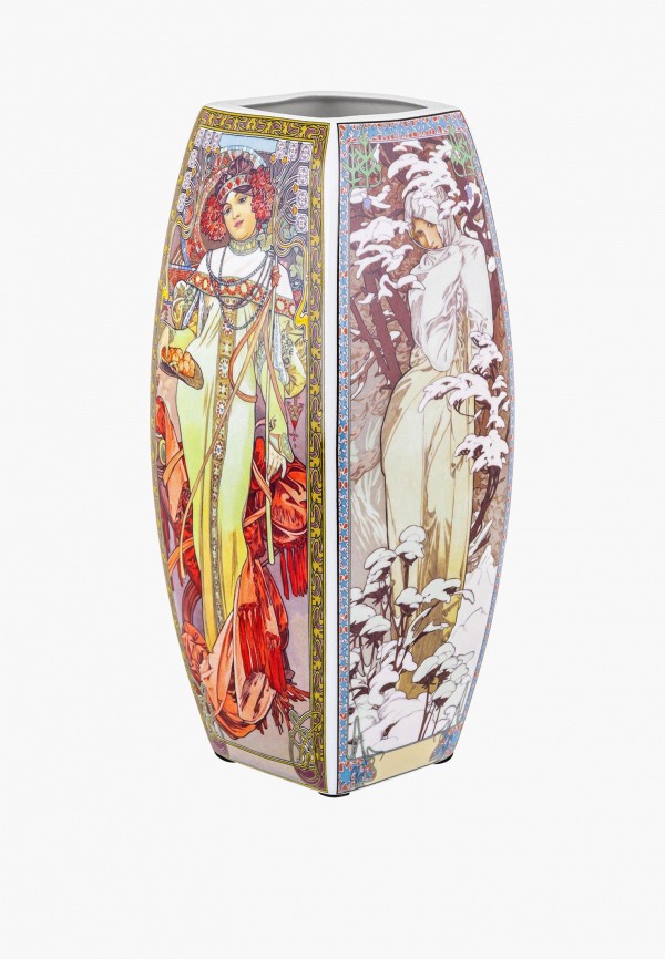 Elan Gallery Ваза - 3 л 12,5х12,5х28 см Времена года - фото 4