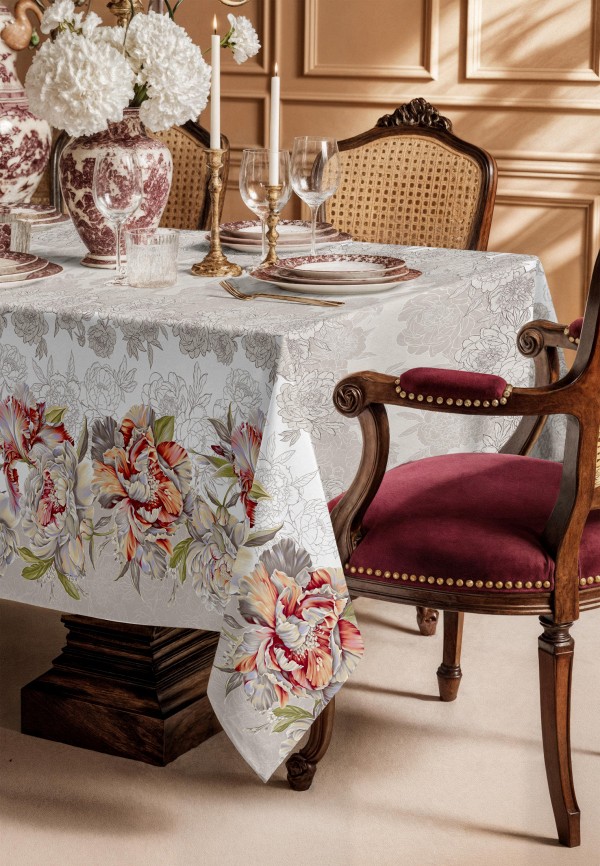Mia Cara Скатерть - Душистый пион 145х145 см - фото 2