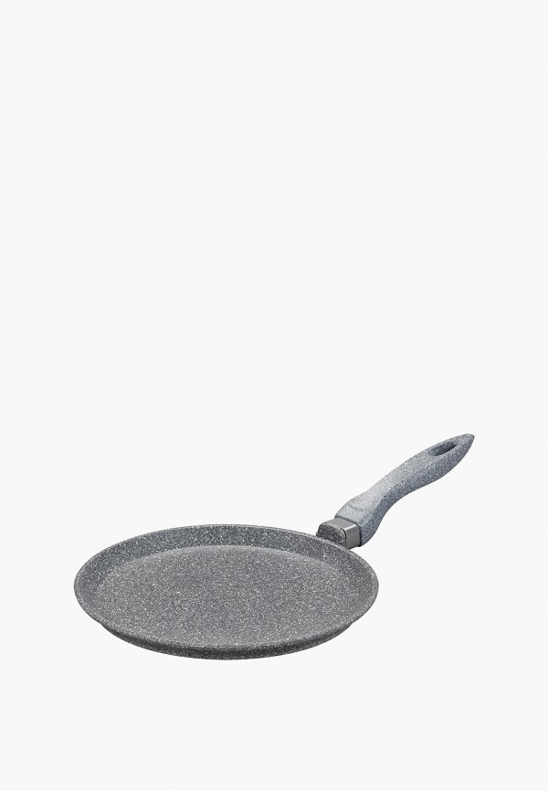 Elan Gallery Сковорода - блинная 24 см Гармония вкуса Серый мрамор, с несъемной ручкой - фото 1