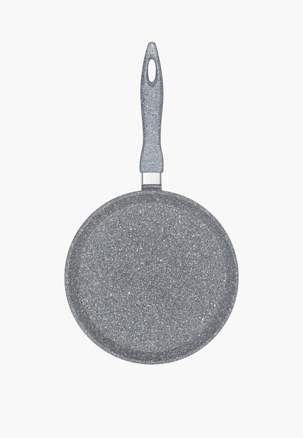 Elan Gallery Сковорода - блинная 24 см Гармония вкуса Серый мрамор, с несъемной ручкой - фото 4