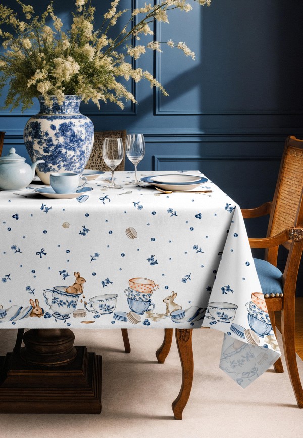 Mia Cara Скатерть - 145х110 "Mia Cara" рис 30392-1 Зайчики - фото 1