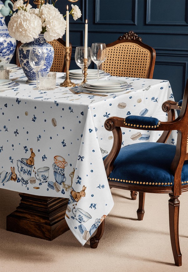 Mia Cara Скатерть - 145х110 "Mia Cara" рис 30392-1 Зайчики - фото 4