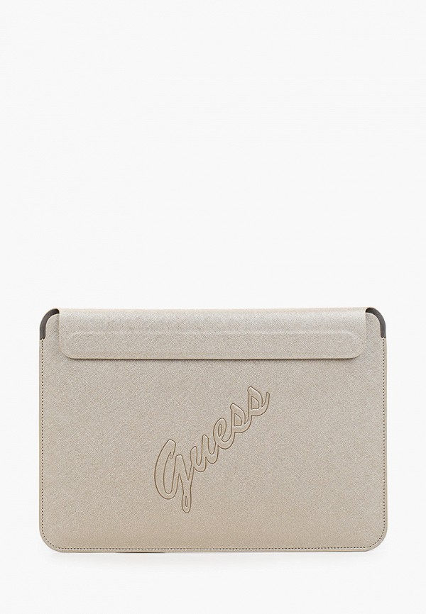 Guess Чехол для ноутбука - 13", Sleeve Saffiano Script logo Gold - фото 1