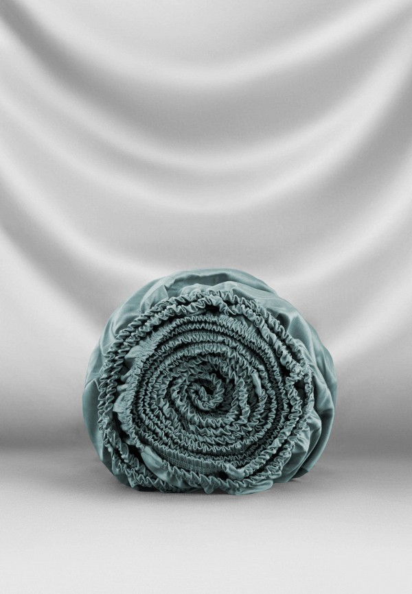 Bellehome Простыня 2-спальная - Стефания Azure 180х200х20 сатин - фото 2