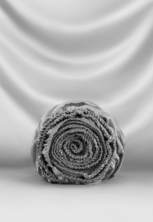 Bellehome Простыня 1,5-спальная - Стефания Silver  140х200х20 сатин - фото 2