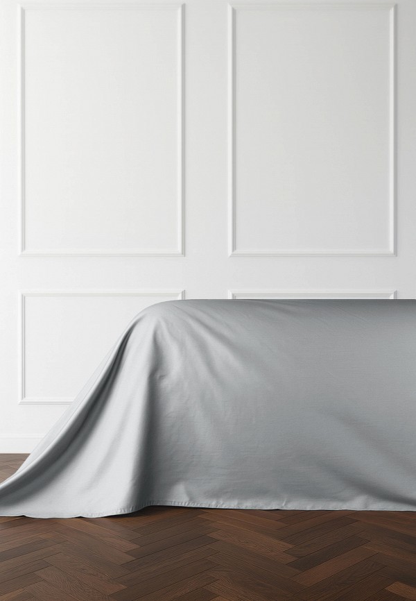 Bellehome Простыня Евро - Стефания Silver 200х220 сатин - фото 1