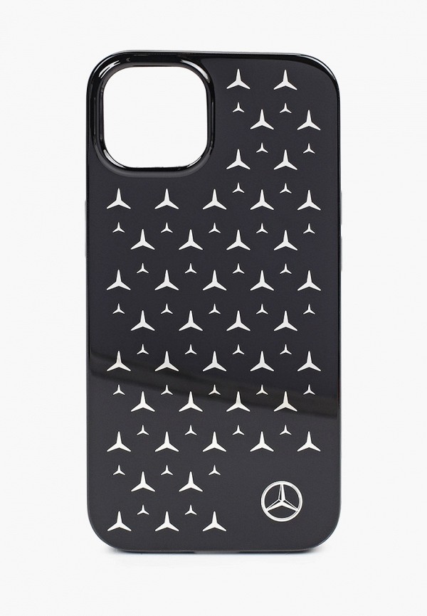 Mercedes-Benz Чехол для iPhone - 13, PC/TPU Silver Stars Hard Black - фото 1