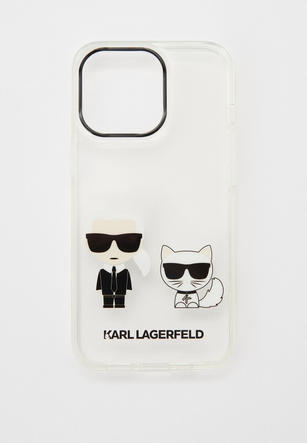 Karl Lagerfeld Чехол для iPhone - 13 Pro, PC/TPU Karl & Choupette Transparent - фото 1