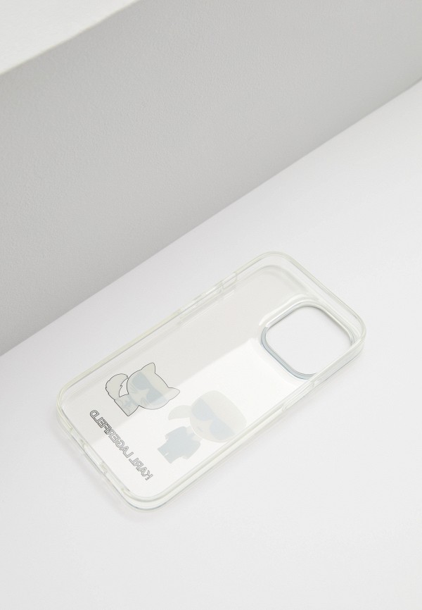 Karl Lagerfeld Чехол для iPhone - 13 Pro, PC/TPU Karl & Choupette Transparent - фото 2