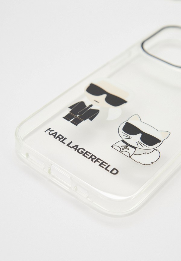 Karl Lagerfeld Чехол для iPhone - 13 Pro, PC/TPU Karl & Choupette Transparent - фото 3