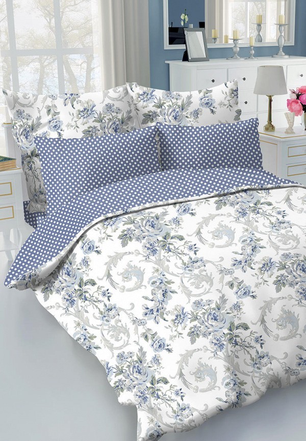 Постельное белье Евро Lucky, цвет: белый, MP002XU04Q9P — купить в ...