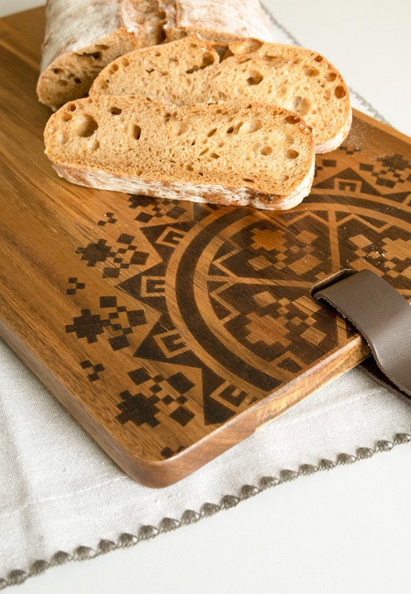 DeNastia Доска разделочная - с узором, 21х33х1,5см - фото 2