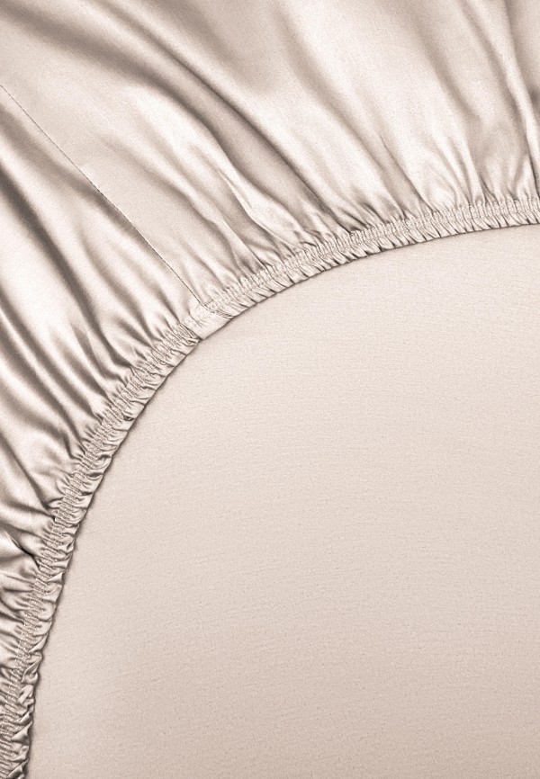 Bellehome Простыня 1,5-спальная - Стефания Vanilla  90х200х20 сатин - фото 5