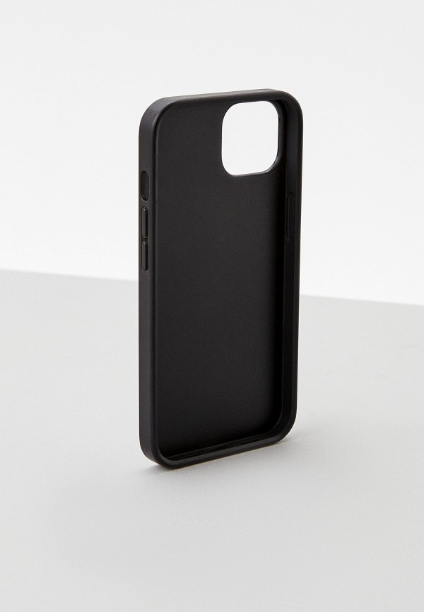 Karl Lagerfeld Чехол для iPhone - 13, PU Saffiano Karl & Choupette heads Hard Silver - фото 2