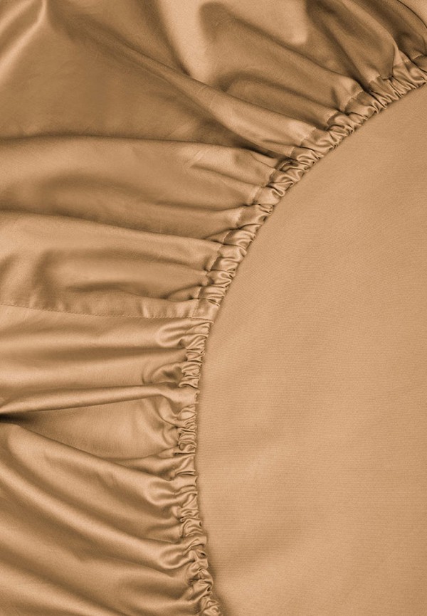 Bellehome Простыня 1,5-спальная - Стефания Honey  90х200х20 сатин - фото 3