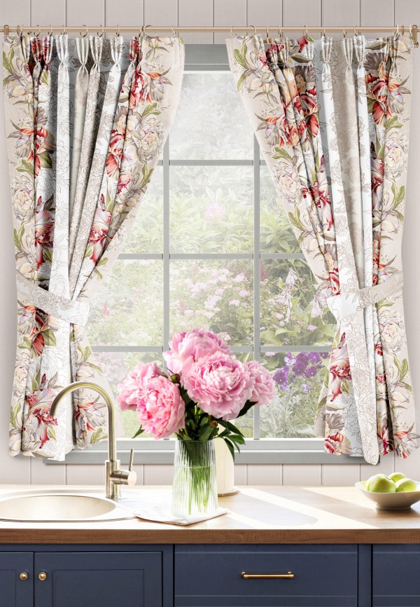 Mia Cara Штора - с подхватом Душистый пион - фото 1