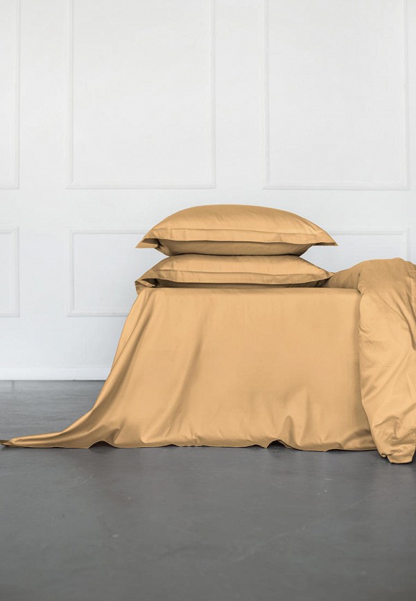 Bellehome Простыня 2-спальная - Стефания Honey  200х220 сатин - фото 1