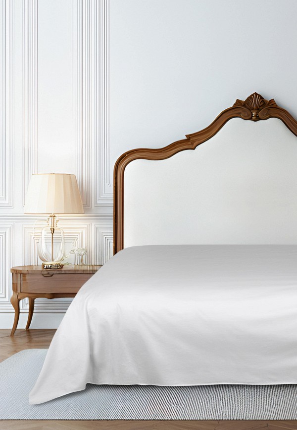 Bellehome Простыня Евро - Стефания Blanca 245х250 сатин - фото 2