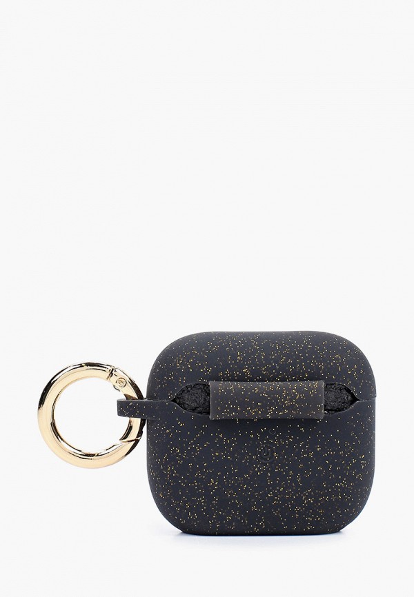 Guess Чехол для наушников - Airpods 3, Silicone with ring Glitter/Black - фото 2