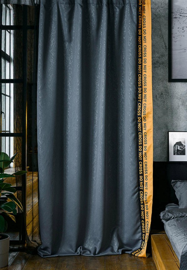 Moroshka Штора - димаут однотонная с тиснением Don`t cross 160х260 см - фото 1