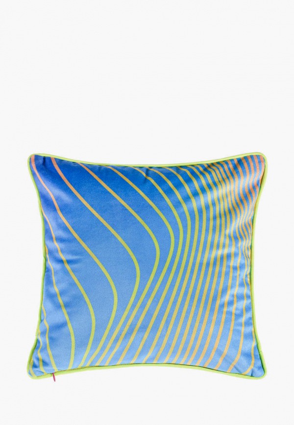 Moroshka Подушка декоративная - бархатная двусторонняя с принтом и кантом Karim 40x10x40 см - фото 2