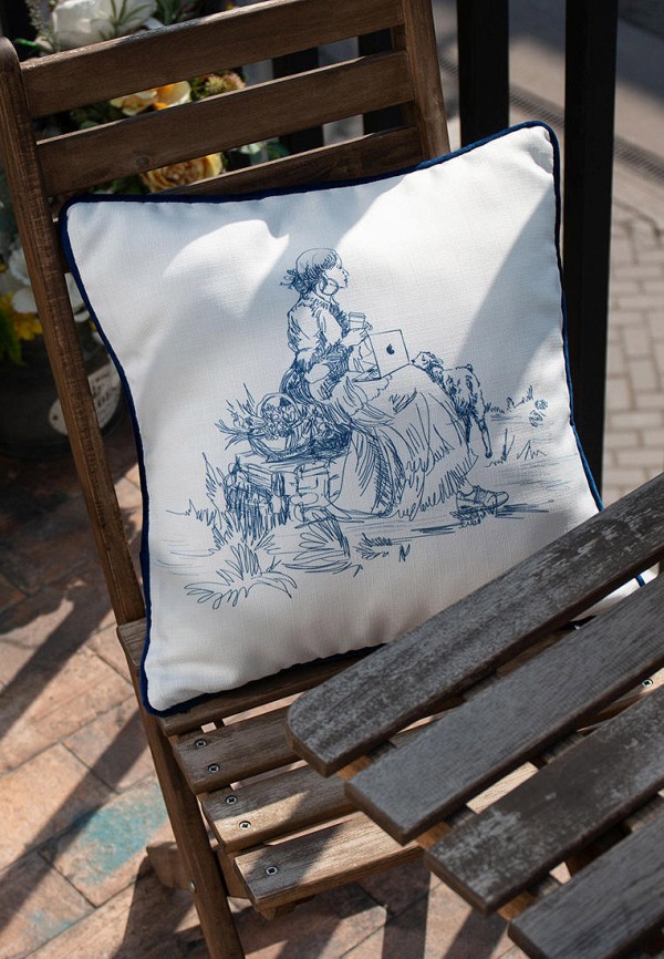 Moroshka Подушка декоративная - c принтом и кантом Klassika 2.0 40x40 см - фото 5