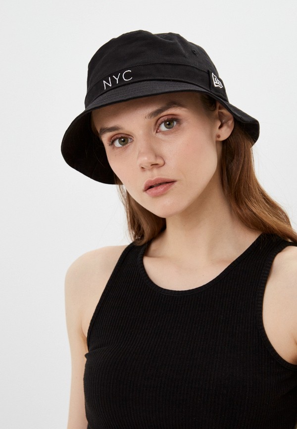 New Era Панама - Adult's sun hat NYC BUCKET NEWERA BLKWHI - фото 4