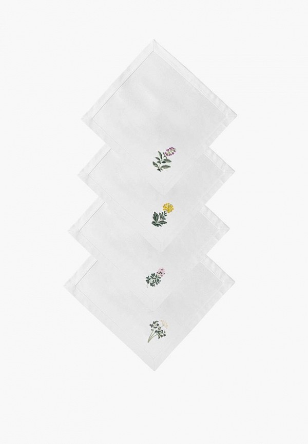 Bellehome Комплект салфеток сервировочных - Ароматные травы с вышивкой  4 шт. хлопок - фото 2