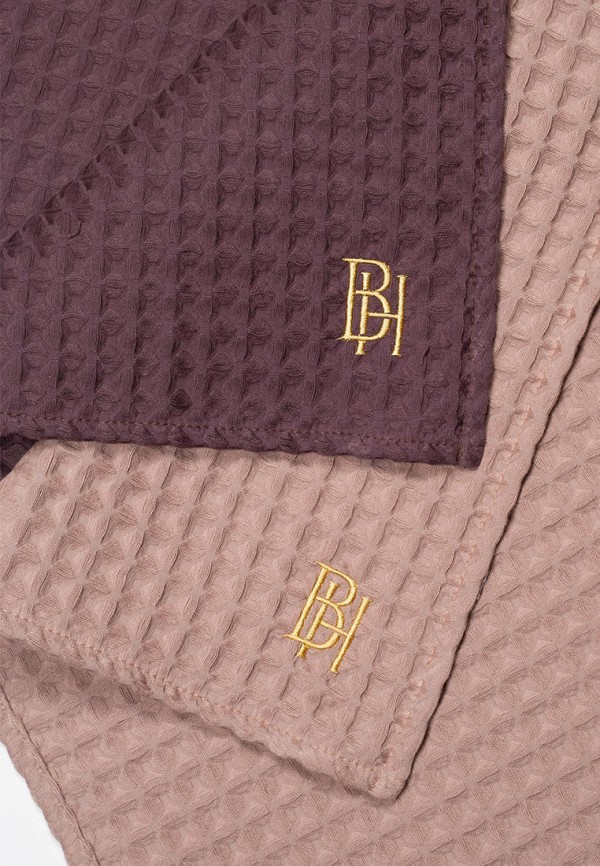 Bellehome Комплект кухонных полотенец - Honey Cedar, вафельные с вышивкой 50х70 2 шт. - фото 2